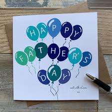 Wish your dad/ someone who's like your. Fathers Day Card Balloons Kaleidoscopekrafts