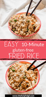 10 Minute Gluten Free Chicken Fried Rice The Helpful Gf Recipe In 2020 Gluten Free Chinese Food Chicken Fried Rice Arbonne Recipes
