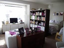 They borrowed some of the bedroom square footage—which starts at the back of the apartment—to establish a larger living room with a small home office near the. How To Decorate A Studio Apartment Small Studio Apartment Decorating Small Apartment Decorating Apartment Interior Design