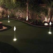 Custom 300 Sq Ft Backyard Putting Green With Light Installation Yelp In 2019 Backyard Putting Green Outdoor Putting Green Home Putting Green