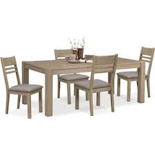 Charthouse Round Dining Table And 4 Side Chairs Gray Value City Furniture And Mattresses Dining Table Dining Room Sets