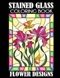 If you have any issue regarding a design contact me i'm here to help you. Stained Glass Coloring Book Flower Designs Buy Online In Andorra At Andorra Desertcart Com Productid 113023677