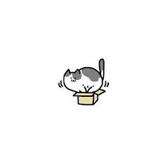 插画师大绵羊bobo小猫咪迷你微信头像图片素材 ส ตว ลายด เด ล ภาพประกอบ