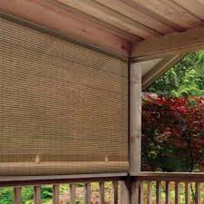 What are the shipping options for bamboo outdoor shades? Home Garden Sun Shade Window Blinds Cordless Roll Up Cocoa Indoor Outdoor Sun Protect Brand Window Treatments Hardware