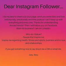 A Message 4 My Instagram Followers I Love You All If I Dont Follow Back Its