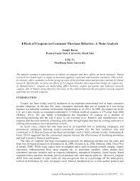How to apply pdf drive coupon code? Pdf Effects Of Coupons On Consumer Purchase Behavior A Meta Analysis