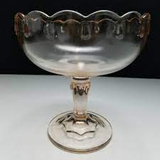 Vintage Indiana Glass Pink Scalloped
