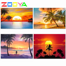 Koleksi lengkap gambar kartun keren terbaru Lukisan Berlian 5d Mosaik Pemandangan Matahari Terbenam Penuh Diy Kristal Tepi Pantai Berlian Bordir Pemandangan Lukisan Berlian Decorer032 Berlian Lukisan Cross Stitch Aliexpress