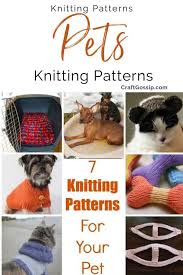 Pet dog turtleneck knitting sweater coat winter warmer thickening pullover knitwear crochet coat clothes for small medium large dog puppy cat. 7 Knitting Patterns For Your Pet Knitting