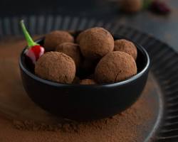 Image of spicy chocolate truffles photo