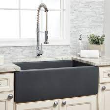 30 X18 Matte Dark Gray Rev Fireclay Apron Farm Sink In 2020 Farmhouse Apron Sink Farmhouse Sink Farmhouse Sink Kitchen