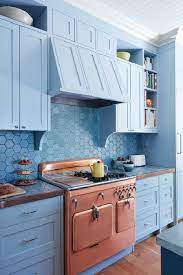 However, there are no set rules for which color combinations or design. 40 Blue Kitchen Cabinet Ideas Blue Kitchen Cabinets Hello Lidy