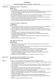 Construction estimator duties and responsibilities. Electrical Estimator Resume Samples Velvet Jobs