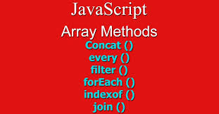 Array Methods Concat Every Filter Foreach Indexof Join In Javascript With Example Tech Array Methods Javascript Methods Javascript