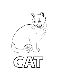 Simple dog coloring page for. Free Printable Cat Coloring Pages For Kids