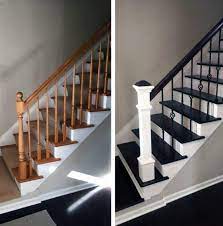 Update your stairs for under $20!!! Top 70 Best Painted Stairs Ideas Staircase Designs