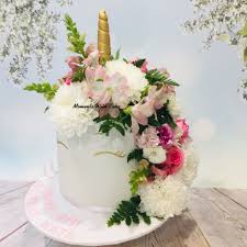 Find images of birthday cake. Unicorn Birthday Cake Using Fresh Flowers As The Maine Made By Moments With Cake Unicorn Birthday Cake Fresh Flower Cake Birthday Cake With Flowers