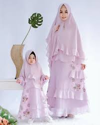 Model Gamis Couple Ibu Dan Anak Brokat Model Pakaian Gadis Gaun Gadis Kecil Gaun Bayi Perempuan
