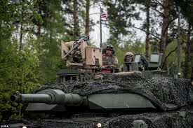 A recent study concluded that russia would be capable of overrunning nato defenses and could reach the capitals of latvia and. Nato Tanks Put On Massive Show Of Strength In Germany Daily Mail Online