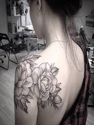 Mar 11, 2019 · large petalled rose. 40 Black And White Floral Shoulder Tattoo Ideas