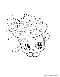 Opens in a new window; Creamy Cookie Cupcake Shopkin Coloring Pages Cupcake Coloring Pages Coloring Pages For Kids And Adults