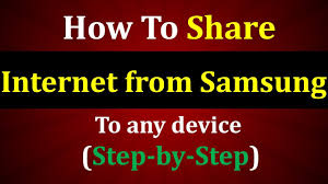 How To Share Internet From Samsung Hotspot Wifi Mobile Hotspot Samsung