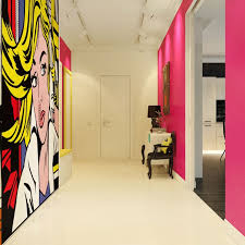 Pop art changed tradition of fine art by including imagery from popular culture such as advertising, news, etc. Modern Pop Art Interior By Dmitriy Schuka