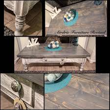 Plank Top Coffee Table With Generalfinishes Gray Gel Stain Snow White And Pitch Black Glaze Painted Coffee Tables Stained Table Kitchen Table Redo