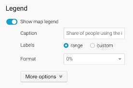 A map legend or key is a visual explanation of the symbols used on the map. How To Customize Your Color Legend Datawrapper Academy