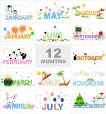 Months Of The Year Printable Visual Aid Kidspressmagazine Com Months In A Year Classroom Calendar School Activities
