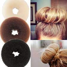 Women S Magic 4pcs Set Donut Hair Ring Bun Former Shaper Hair Styler Maker Tool Hair Donut Donut Bun Hairstyles Hair Bun Maker
