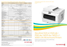 Maybe you would like to learn more about one of these? Docuprint P225 D P225 Db P265 Dw A4 Monochrome Laser Printers Manualzz