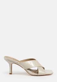 Coton brodé dior oblique bleu foncé. Mules Femme Mules Compensees Talons Missguided