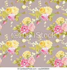 Browse our rose images, graphics, and designs from +79.322 free vectors graphics. Seamless Floral Shabby Chic Background Vintage Roses Flower In Vector Canstock