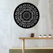 Metal Wall Art Mandala V Interior Decoration Home Decor Etsy In 2021 Metal Wall Art Owl Wall Decor Wall Art Decor