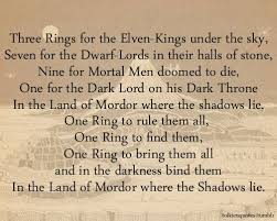 Three Rings For The Elven Kings Under The Sky Poem Pin By Maryg On Don T Quote Me Tolkien Quotes Tolkien The Hobbit