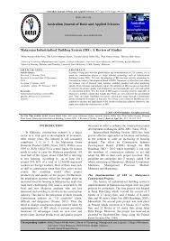 Industrialised building system (ibs) has been identified as a potential method to improve overall construction performance in term of quality, cost effectiveness, safety and health, waste reduction based on this review, it shows that less effective use of ibs in malaysia… continue reading. Pdf Malaysian Industrialised Building System Ibs A Review Of Studies