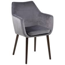 Ambia Home Armlehnstuhl Samt Grau Küche Und Esszimmer