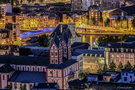 Night View On Liege Belgium Vue De Nuit Sur Liege Depuis Les Coteaux De La Citadelle
