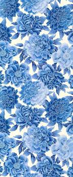 1lifeinspired Pattern Wallpaper Prints Blue Flowers