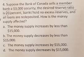 History of the bank of canada. Solved The Answer Is D And I Don T Undedstand Why There Chegg Com
