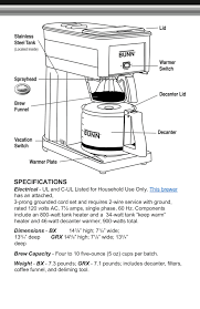 Home » wiring diagrams » bunn coffee maker parts diagram. Bunn Coffee Maker User Manual