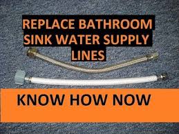 replace bathroom sink water supply