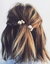 Ever Cute Shoulder Length Prom Hairstyles 2018 With Little Braids Fashion Knots Hair Styles Short Hair Styles Long Hair Styles