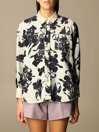 I chose this fabric for my jacket because not only is it gorgeous! Forte Forte Jacket With Floral Pattern Jacket Forte Forte Women Green Jacket Forte Forte 8001 Giglio En