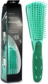 Start at the ends and work your way up. Bestool Detangling Brush For Black Natural Hair Detangler Brush For Natural Black Hair Curly Hair Afro 3 4abc Texture Faster And Easier Detangle Wet Or Dry Hair With No Pain Green Amazon Co Uk Beauty