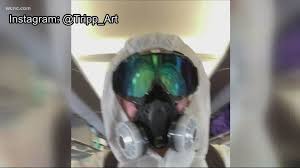 Ben 10 is one of the most popular shows out there for boys and now they can wear this awesome costume to pretend they are the cool ben 10. Artist Wears Hazmat Suit With Respirator For Charlotte Flight Wcnc Com