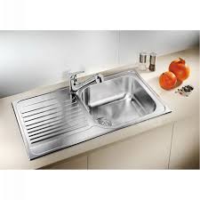We research and find seven places to buy stainless steel drainboard sinks that drop into your kitchen counter top. 400794 Blanco 400794 Tipo Xl 6 S Single Bowl Drop In Kitchen Sink With Left Hand Drainboard Satin Brushed Build Ca