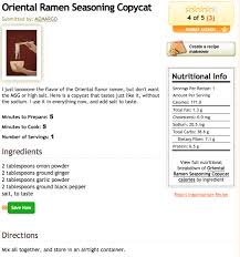Oriental Ramen Seasoning Copycat Recipe Recipe Ramen Seasoning Oriental Ramen Ramen Seasoning Recipe