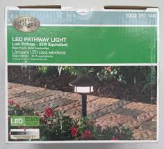 Hampton Bay Low Voltage Black Outdoor Integrated Led Landscape Path Light Set For Sale Online Ebay